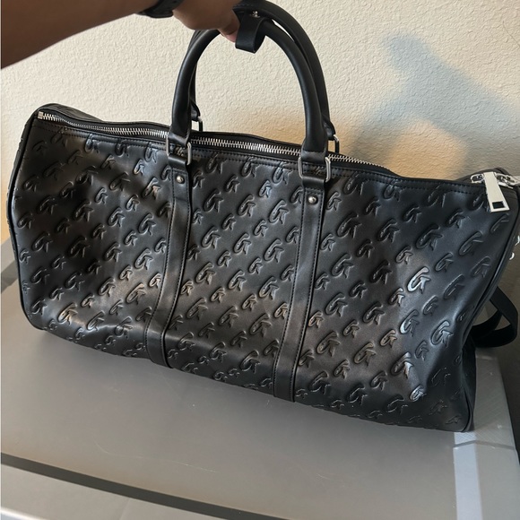 Glam-Aholic Lifestyle Handbags - Glam-Aholic Lifestyle Monogram Unisex Duffle Bag Matte Black